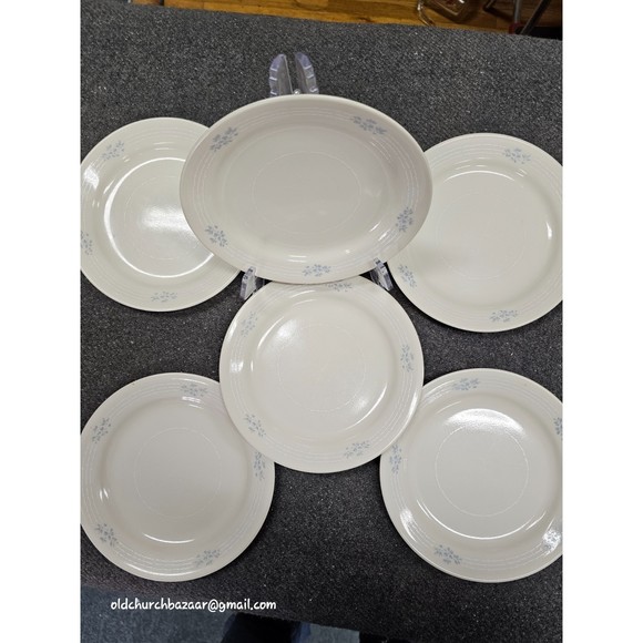 6pcs- Salad Plate Lace Bouquet (Corelle) by CORNING - Picture 2 of 7